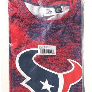 Houston Texans Sweatshirt Mens 2X NFL Static Sweatshirt Zubaz Crew Neck NIP